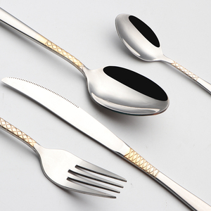 Couverts en plaqué or 24k impériaux de luxe haut de gamme couverts en plaqué or couverts en plaqué or <span class=keywords><strong>à</strong></span> <span class=keywords><strong>vendre</strong></span> - Product Image 5