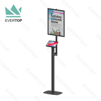Soporte universal VESA de 8-11 "para tableta, soporte de suelo para kiosco, tablet Android, kiosco, tablet Android, soporte antirrobo, para montaje en suelo, 1 a 2 pulgadas