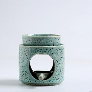 Lampe chauffe-cire en porcelaine givrée à huile essentielle <span class=keywords><strong>nordique</strong></span>, brûleur à encens en céramique, brûleur à huile - Product Image 3