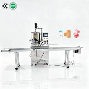 Machine de dosage et de remplissage linéaire pour cire de <span class=keywords><strong>paraffine</strong></span>, <span class=keywords><strong>vaseline</strong></span>, gelée de pétrole, bougies, bâtonnets de crème solaire et crèmes à base de <span class=keywords><strong>vaseline</strong></span> - Product Image 1
