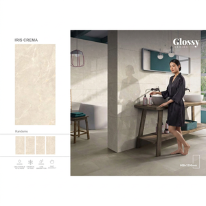 กระเบื้องเซรามิกพอร์ซเลนทันสมัย ขนาด 600x1200 มม. ผิวมันเงา สำหรับปูพื้นและผนัง เหมาะสำหรับโรงแรม วิลล่า และโครงการต่างๆ - Product Image 3