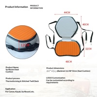 Siège gonflable pour planche à pagaie, kayak, planche de surf, coussin d'air en tissu laminé double paroi, vente en gros du fabricant