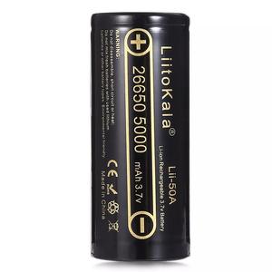 แบตเตอรี่ <span class=keywords><strong>LiitoKala</strong></span> <span class=keywords><strong>Lii</strong></span>-50A 26650 5000mAh 3.7V แท้ ชาร์จได้ ใช้กับไฟฉาย พาวเวอร์แบงค์ โดรน  กระแสไฟปล่อย 20A - Product Image 3