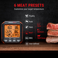 Termometer Daging Digital Pintar TP717 dengan Layar Bercahaya untuk Memasak di Dapur