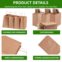 Sacs en papier APP en gros, sacs cadeaux de luxe biodégradables, imperméables, recyclables, en papier kraft, avec poignée longue, acceptant le logo personnalisé