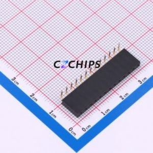 HC-PM254-8.5H-1x13PW Pin Socket Bent Lead Through Hole,P=2.54mm Connector 1x13P 2.54mm Square Hole Right Angle Insert - Product Image 1