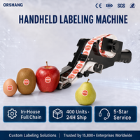 Machine d'étiquetage portable efficace Orshang, petit applicateur d'autocollants pour fruits et œufs, pour l'étiquetage des produits frais, des vergers et des fermes, pour le classement et l'emballage