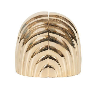 Serre-livres en métal de bonne qualité forme de luxe serre-livres ananas métal aluminium doré fini art moderne - Product Image 6