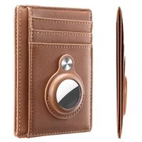 Portefeuille multifonction en cuir PU Qi Qiang 2026 pour homme avec protection RFID, sans fermeture, pour cartes de crédit, avec poche avant