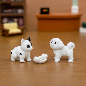 Figuras de Perros de Simulación, Accesorios para Cajas Sorpresa, Adornos Creativos para Micropaisajes, Mini Decoración para Autos con Figuras de Animales Pequeños - Product Image 5
