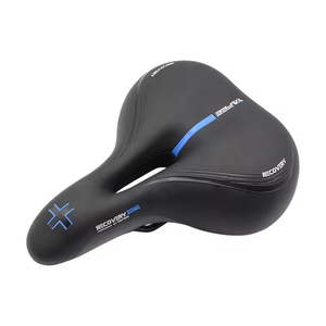 Selle de vélo VTT avec zone de soulagement centrale, coussinets en cuir pour la ventilation et la sécurité, imperméable, pour vélos de montagne et de route - Product Image 4