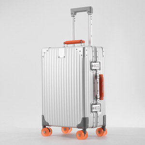 <span class=keywords><strong>Valigia</strong></span> Trolley di Lusso in Alluminio con Ruote Girevoli e Serratura TSA, Guscio Rigido, 28 Pollici, Grande Formato - Product Image 1