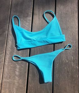 Lujo Crochet Underbust Band Halter Triangle Bikini para mujer Retro Impreso Hollow XXL Traje de baño Ropa de playa Servicio OEM XL - Product Image 5