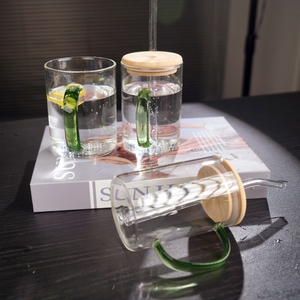 Tasse à lait en verre borosilicaté à haute teneur, conception adaptée aux bébés de 12oz résistante à la chaleur pour un usage domestique - Product Image 5