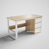 Bureau d'ordinateur convertible moderne de luxe en acier inoxydable pour la maison, le bureau, la chambre à coucher et l'étude