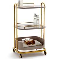 Chariot de Salon de Beauté à Roulettes – Mobilier pour Salon de Coiffure et Esthétique – Étagère à Outils