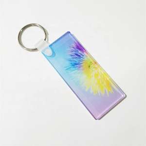 <span class=keywords><strong>Porte</strong></span>-<span class=keywords><strong>clés</strong></span> blanc en acrylique par sublimation, pendentif en <span class=keywords><strong>plexiglas</strong></span> imprimé sur une face, <span class=keywords><strong>porte</strong></span>-<span class=keywords><strong>clés</strong></span> transparent durable - Product Image 4