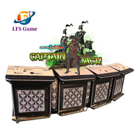 Jeu de pêche en métal pour 4 joueurs, best-seller aux États-Unis, table debout avec interface anglaise, jeu de pêche standard à vendre
