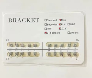 <span class=keywords><strong>Brackets</strong></span> Ortodontici Dentali Mini Monoblock in Metallo Roth MBT 022 di Alta Qualità con Alimentazione Manuale Classe II Garanzia di 1 Anno - Product Image 1