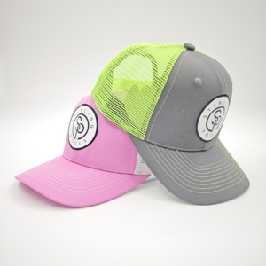 Casquette de cycliste Richardson 112 en tissu éponge avec patch en cuir personnalisé et badge tissé, style hip-hop, dos en maille, performance, personnalisable avec votre marque - Product Image 4
