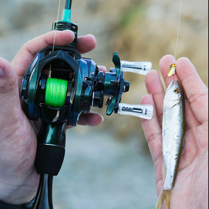 Alpha Wholesale 5 + 1BB 7,1: 1 Baitcasting <span class=keywords><strong>Reel</strong></span> Pesca Peso ligero Baitcasting Carretes de pesca