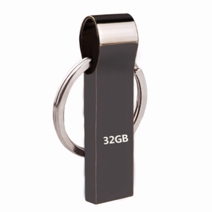 Memoria USB Metálica Plateada Resistente al Agua, Pendrive de 4gb, 8gb, 16gb, con Anillo para Llaves, Disco de Memoria USB 2.0 - Product Image 2