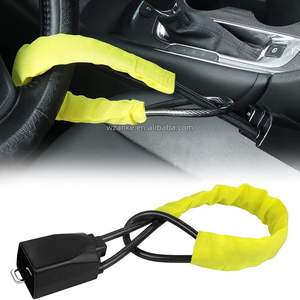 Serrure <span class=keywords><strong>antivol</strong></span> de voiture dispositif sûr verrouillage automatique de véhicule pratique ceinture de sécurité verrouillage du volant - Product Image 1
