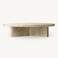 Table à thé en chêne antique vintage classique Salon moderne Maison Villa rectangulaire en bois peut être personnalisée