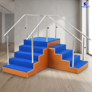 Escalier d'angle en bois K Star pour exercices de physiothérapie, équipement d'entraînement à l'escalade pour la rééducation de la marche et de l'équilibre - Product Image 3