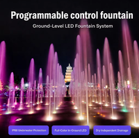 Fuente de Agua Programable, Espectáculo de Música, Luz, Sombra y Danza Acuática a Gran Escala, Control Programable para Espectáculos