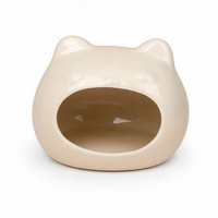 Nouveau Repaire Rafraîchissant en Céramique Fait Main pour Hamster, Lit Adorable pour Petits Animaux, Nid en Céramique Émaillée, Habitat d'Été pour Cage