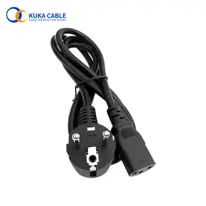 Kabel Daya EU 3pin Ke Iec C13, Kabel Daya Universal, Kabel dan Kabel Schuko, Kabel Daya Universal 240V 30A 10 12 Gauge