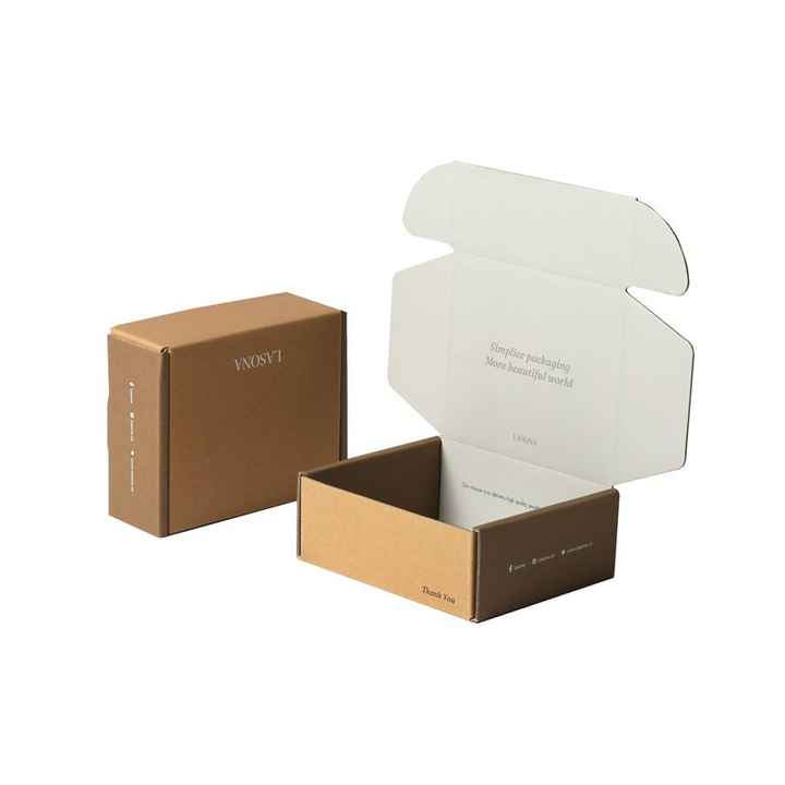Recyclable Custom Logo Kraft Corrugated Mailer Boxes for Clothing Gift Packaging and Shipping Gift Boxes