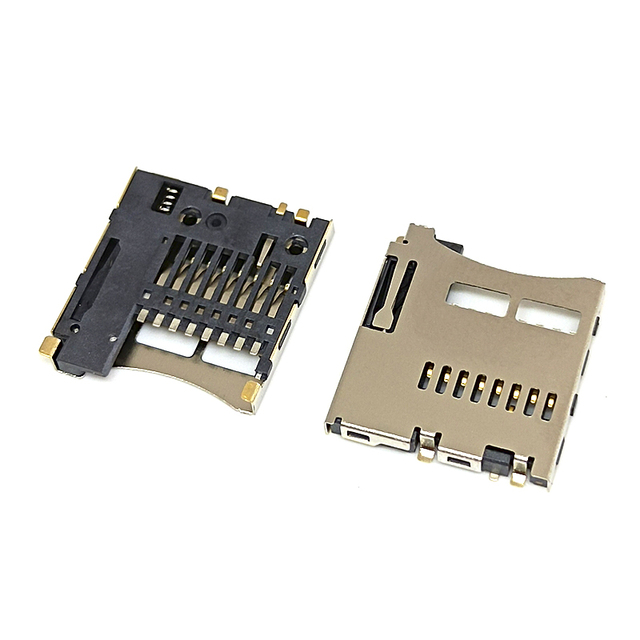 Slot Reader Micro SD Memory Card Push Push SMT Sim Card Socket Connector SD Push Card Socket