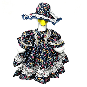 Costume élégant pour oies de porche avec chapeau, robe à motif floral, déguisement mignon pour oies, décoration de porche à domicile - Product Image 3