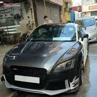 Pour Audi TT MK2 MK3 - Capot en fibre de carbone style LY - Design sportif - Couvercle de moteur léger - Amélioration des performances - Qualité supérieure