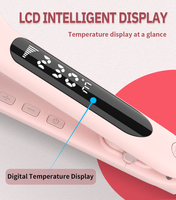 Lisseur de cheveux professionnel infrarouge en titane MeStar, fer à lisser en céramique, écran LCD, chauffe rapide, OEM