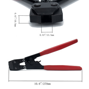 Alicates para Abrazaderas de Manguera PEX de 270 mm, Acero al Carbono, para Reparación Automotriz - Product Image 1