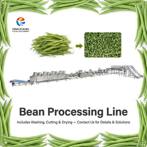 Commercial Green Bean Production Line Top Tail <b>Cutter</b> Bubble Washer Air Dryer Dicer 700-1000kg/h Net Beans <b>Vegetable</b> Processing - Product Image 1