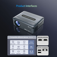 Projecteur vidéo intelligent Android Xnano X1 300 ANSI 12000 lumens sans fil 1080P Full HD 8K avec commande vocale