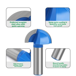 12mm chế biến gỗ nửa vòng nổi ren tròn dưới Bộ định tuyến <span class=keywords><strong>bit</strong></span> omputer Máy khắc bóng <span class=keywords><strong>bit</strong></span> - Product Image 4