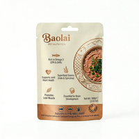 Sachet de nourriture humide pour chat imprimé sur mesure 80g 120g, emballage en aluminium RCPP, sachet stérilisable à haute température 121 degrés