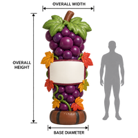 Modèle gonflable de récolte de raisins en gros, décoration publicitaire pour événements extérieurs, vignobles, fermes et festivals
