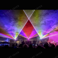 Projecteur laser professionnel DMX RGB 3D à faisceau lumineux pour extérieur, effet ciel étoilé, haute puissance 50W, IP65