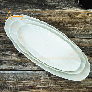 Offre spéciale <span class=keywords><strong>Plateau</strong></span> <span class=keywords><strong>de</strong></span> service ovale givré gaufré Sushi Poisson Fruits <span class=keywords><strong>de</strong></span> <span class=keywords><strong>mer</strong></span> Dessert Salade <span class=keywords><strong>de</strong></span> fruits Assiette à dîner en céramique Vaisselle <span class=keywords><strong>de</strong></span> restaurant - Product Image 1