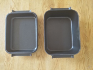 <span class=keywords><strong>Plat</strong></span> <span class=keywords><strong>de</strong></span> <span class=keywords><strong>four</strong></span> rectangulaire en fonte à revêtement noir mat avec couvercle, poêle Loft en fonte - Product Image 4