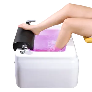 Electric Pedicure Bowl with Wheel for Pedicure Chair Luxury Bath Foot Spa Wholesale Portable Pedicure basin