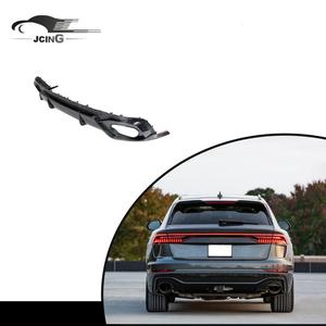 Para <span class=keywords><strong>Audi</strong></span> <span class=keywords><strong>RS</strong></span> <span class=keywords><strong>Q8</strong></span> RSQ8 2021-2023 fibra de carbono real difusor de parachoques trasero alerón - Product Image 1