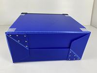 Conteneur en plastique ondulé pliable, réutilisable, en feuille creuse de PP, boîte de transport pliable, gain de place pour la distribution en entrepôt