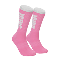Chaussettes de marque de créateur décontractées en coton tricoté en jacquard pour hommes Chaussettes de sport personnalisées absorbant la sueur et amusantes Vente en gros pour l'automne